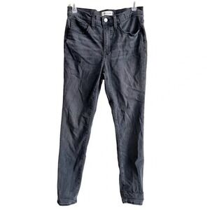 Madewell Roadtripper Skinny Jeans Black Stretch Denim Size 28‎